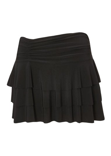 Quiz Black Ruffle Tiered Skort