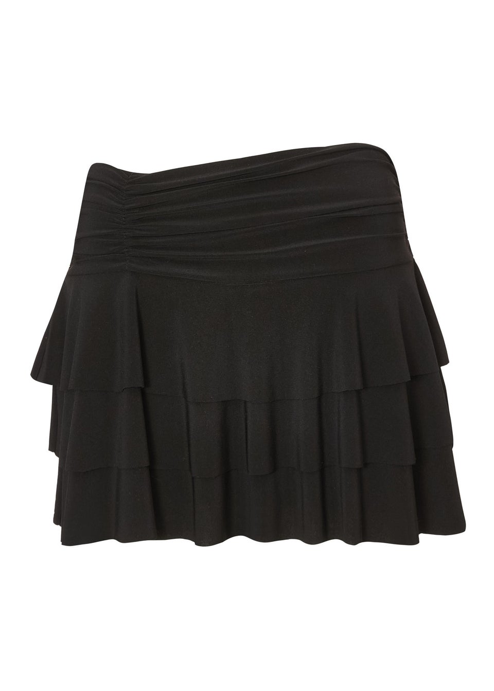 Quiz Black Ruffle Tiered Skort