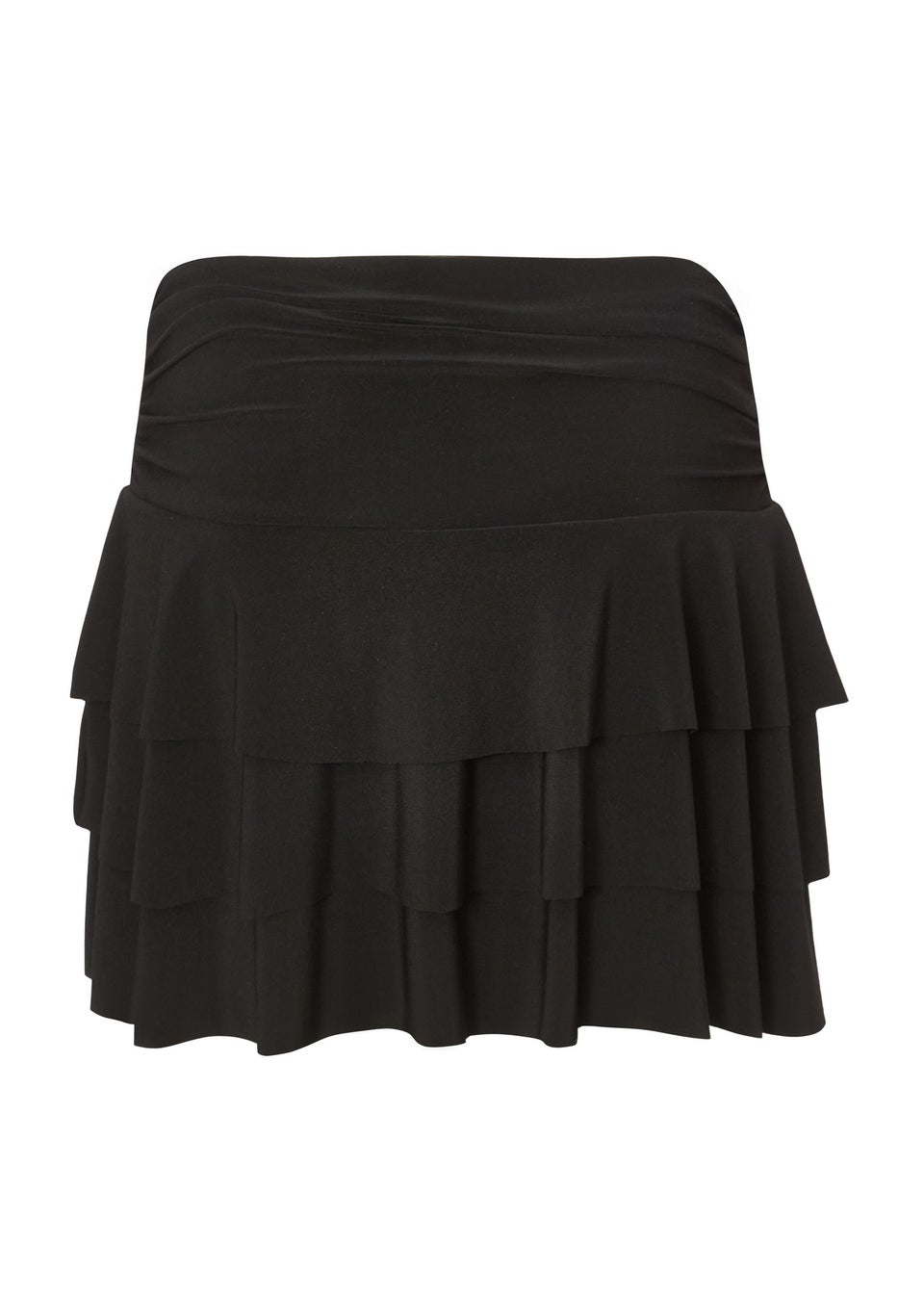 Quiz Black Ruffle Tiered Skort