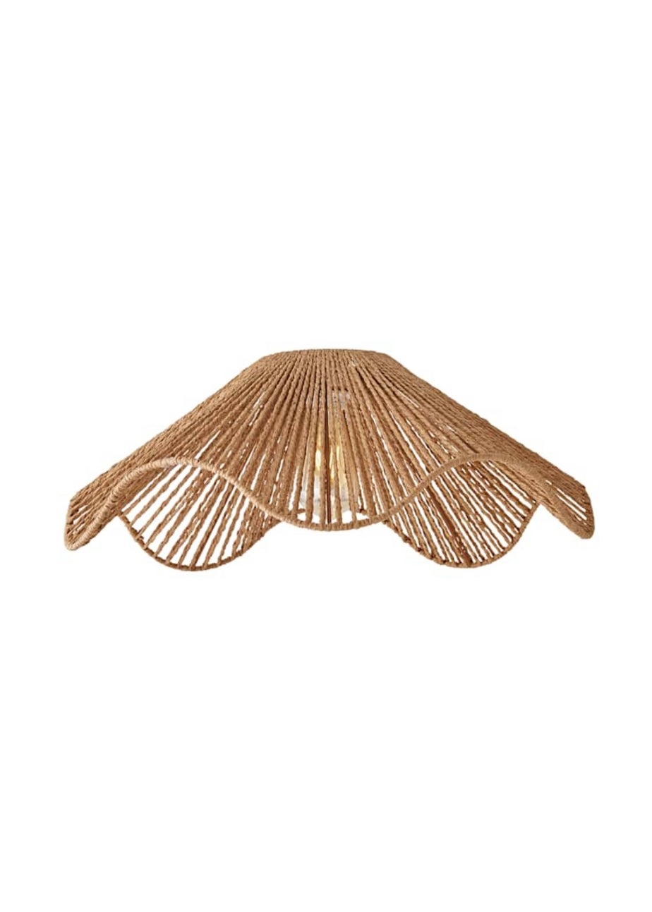 ValueLights Farai Natural Wave Easy Fit Ceiling Light Shade