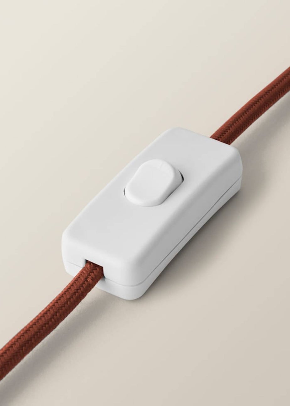 ValueLights Gourdette Burnt Orange Glazed Table Lamp