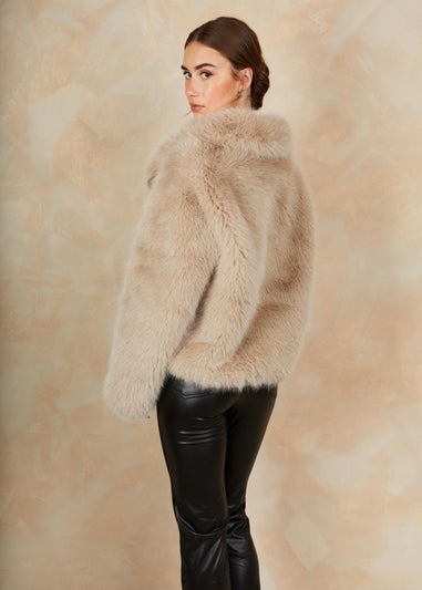 Chi Chi London Mink Faux Fur Short Length Coat