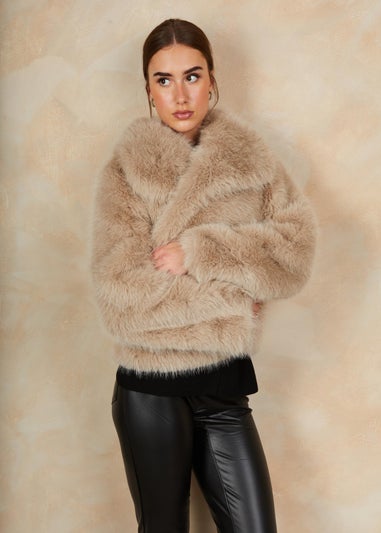 Chi Chi London Mink Faux Fur Short Length Coat