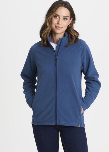 Cotton Traders Petrol Recycled Microfleece Jacket