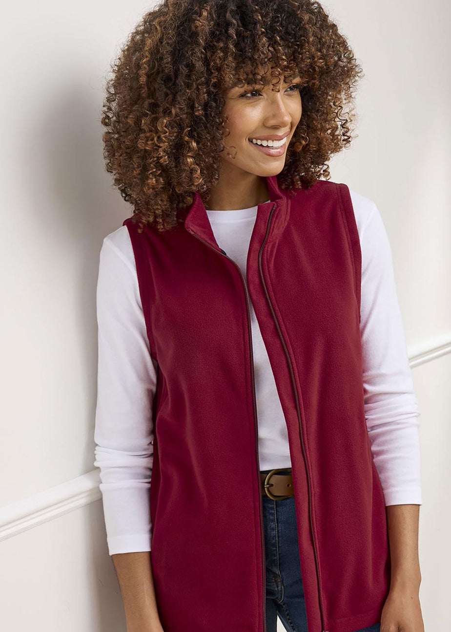 Cotton Traders Ruby Recycled Microfleece Gilet