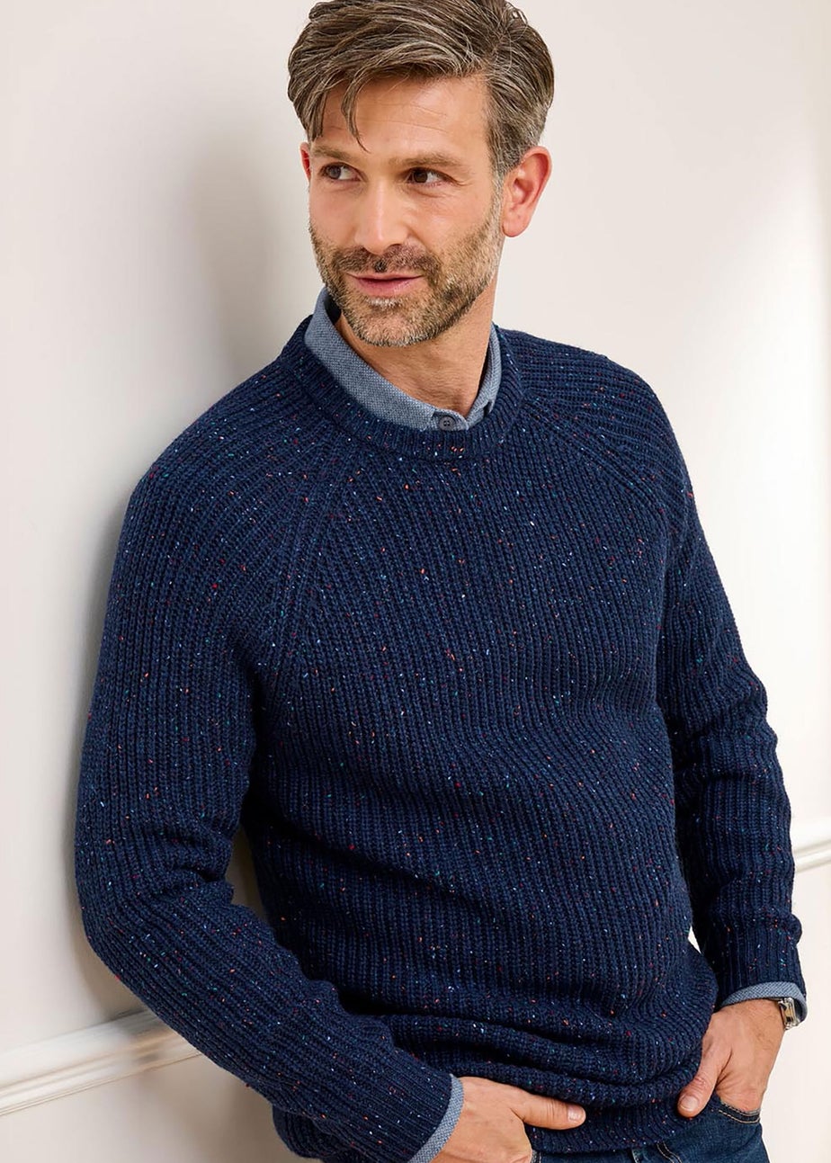 Cotton Traders Pastel Blue Supersoft Crew Neck Jumper