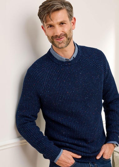 Cotton Traders Pastel Blue Supersoft Crew Neck Jumper