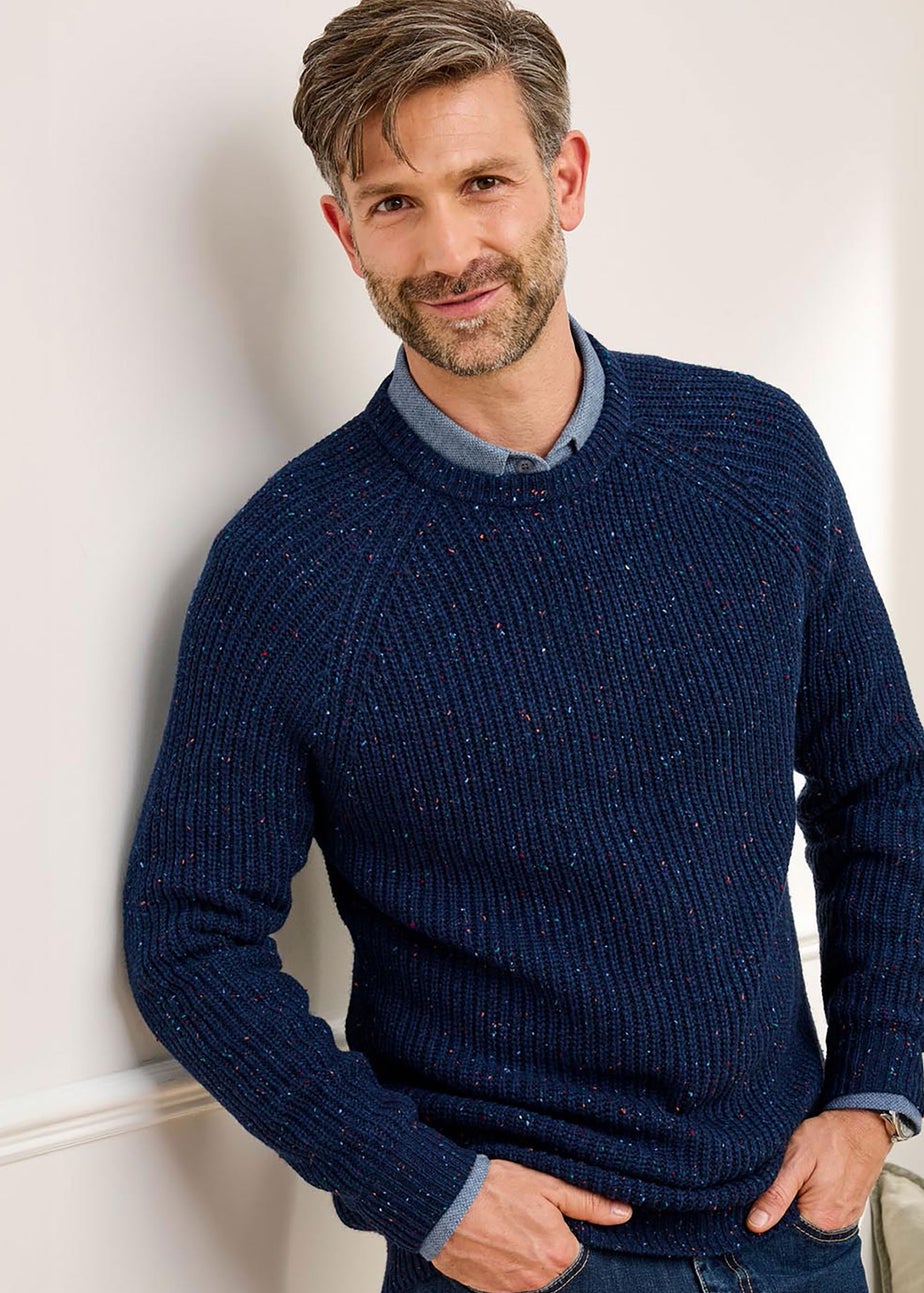 Cotton Traders Pastel Blue Supersoft Crew Neck Jumper