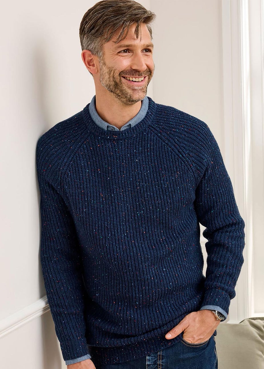 Cotton Traders Pastel Blue Supersoft Crew Neck Jumper