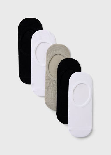 5 Pack Multi No Show Trainer Liner Socks