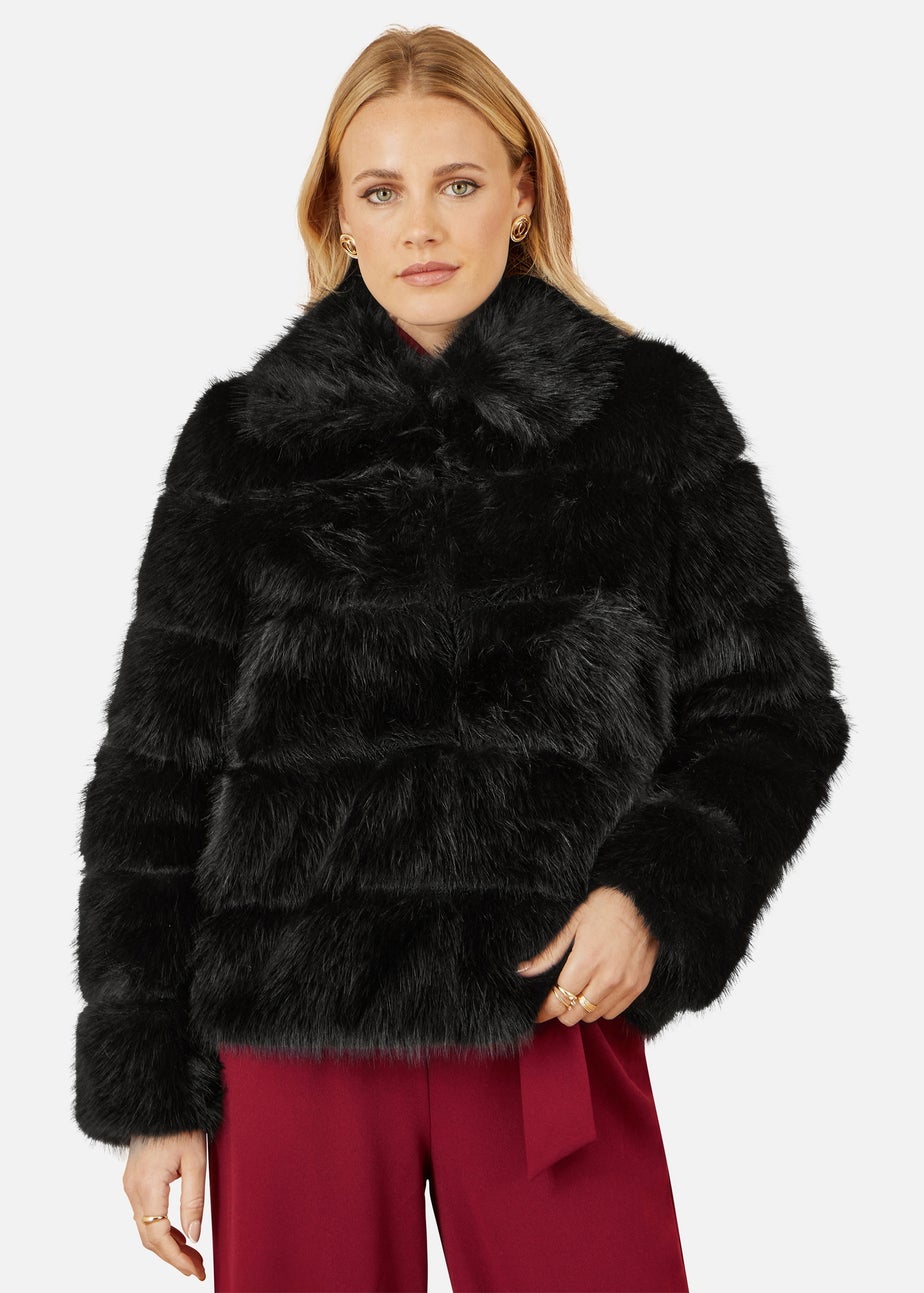 Yumi Black Luxe Faur Fur Coat