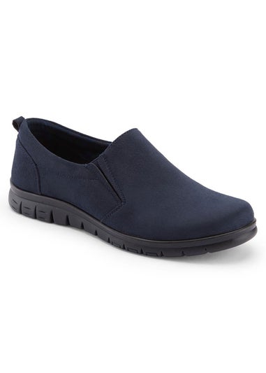 Cotton Traders Dark Blue Slip On Shoes