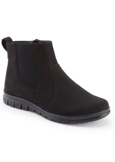 Cotton Traders Black Ankle Boots