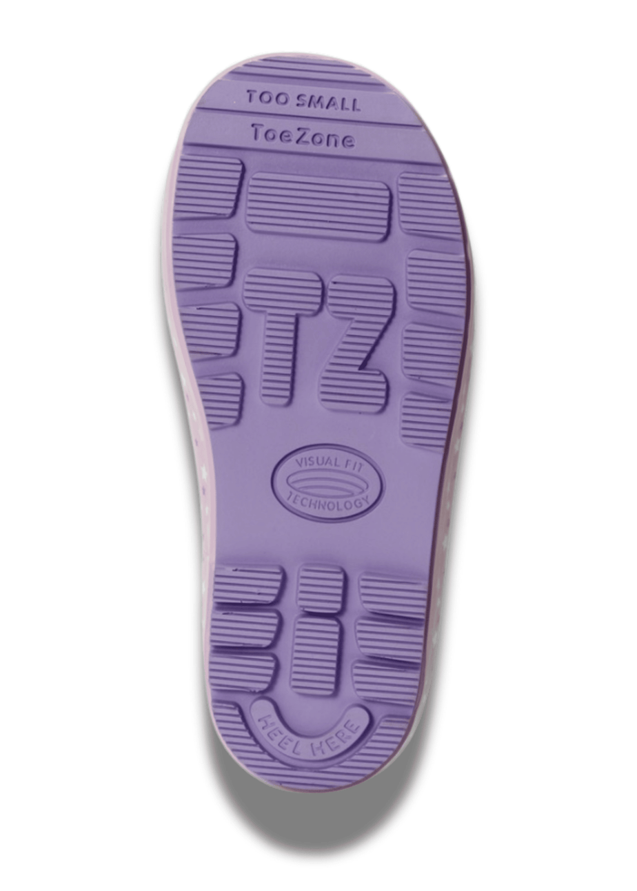 ToeZone Girls Pink Unicorn Waterproof Wellies
