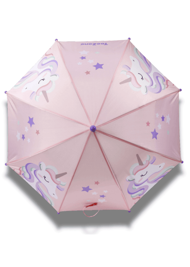 ToeZone Girls Pink Twinkle  Unicorn Waterproof Umbrella