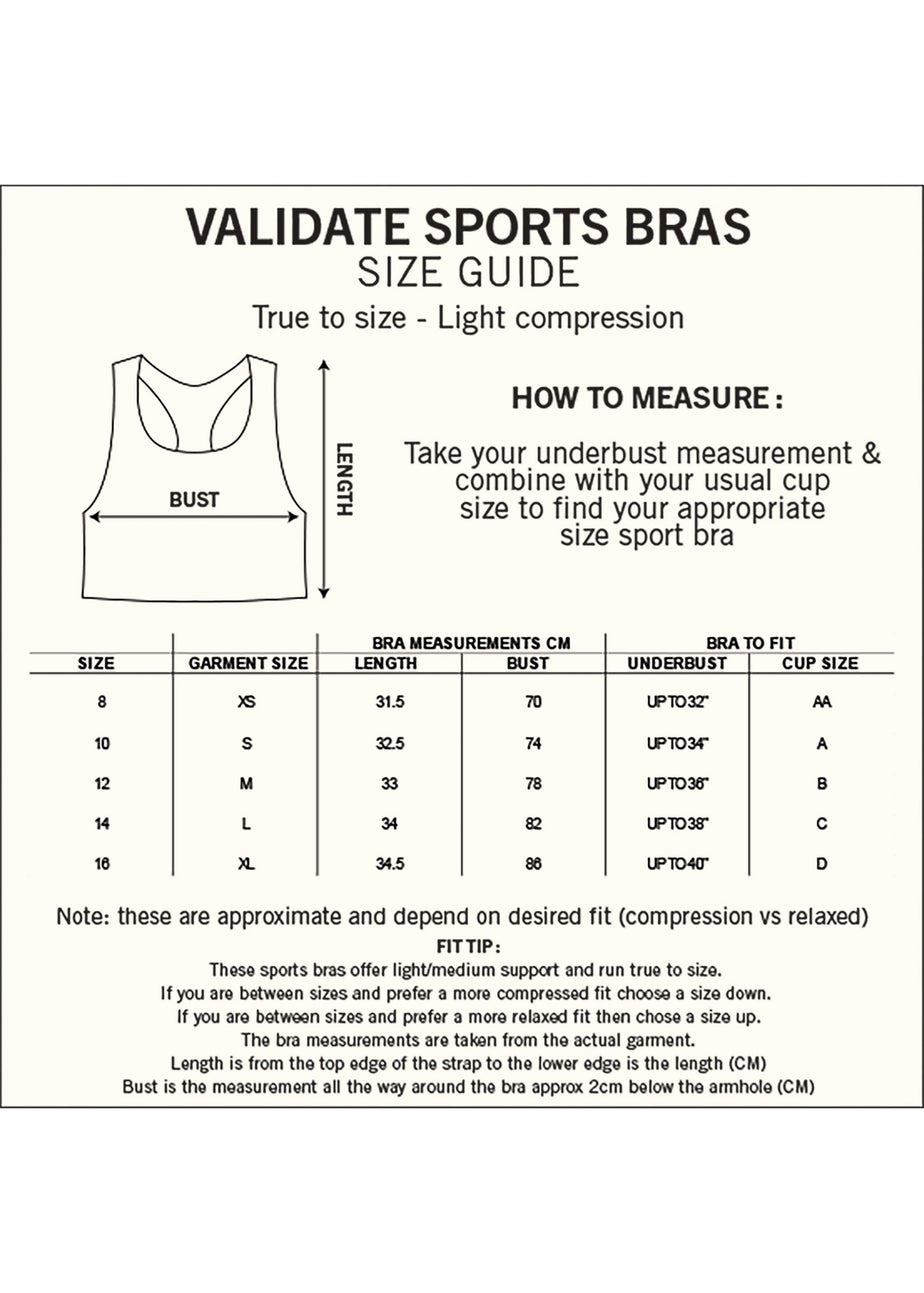 Validate Military Green 247 Essential Sports Bra