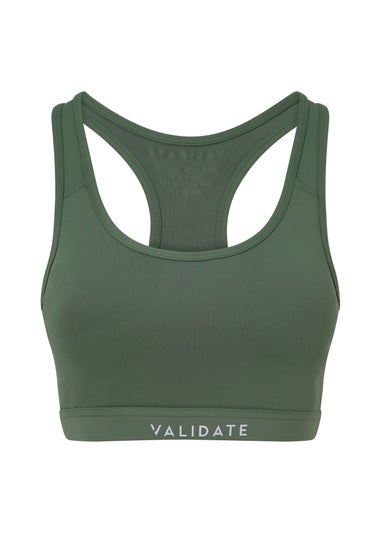 Validate Military Green 247 Essential Sports Bra