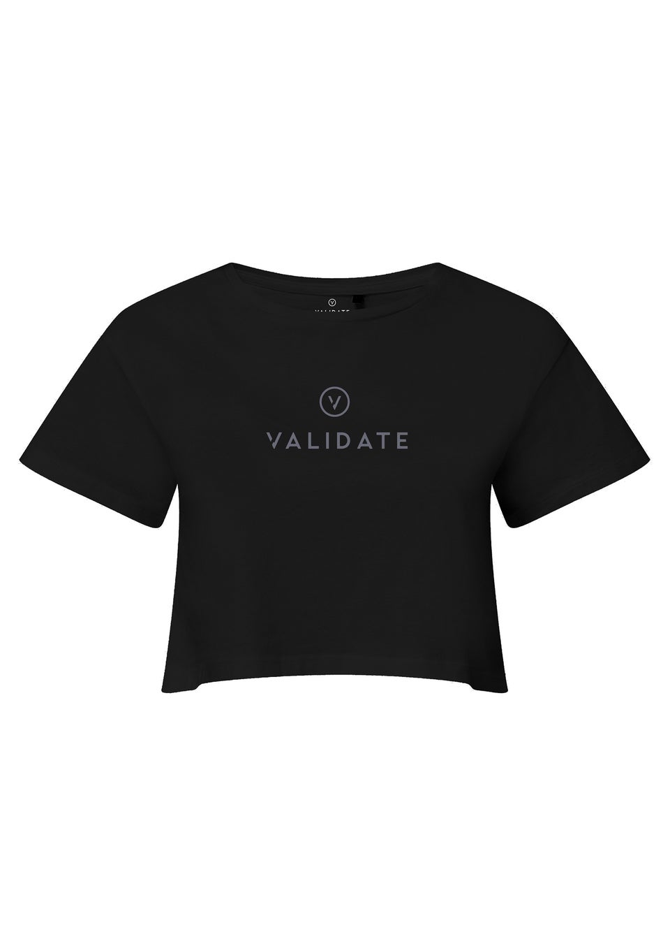 Validate Black Limitless Crop Top