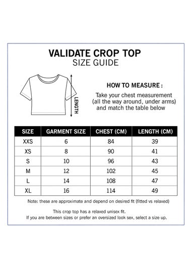 Validate Black Limitless Crop Top