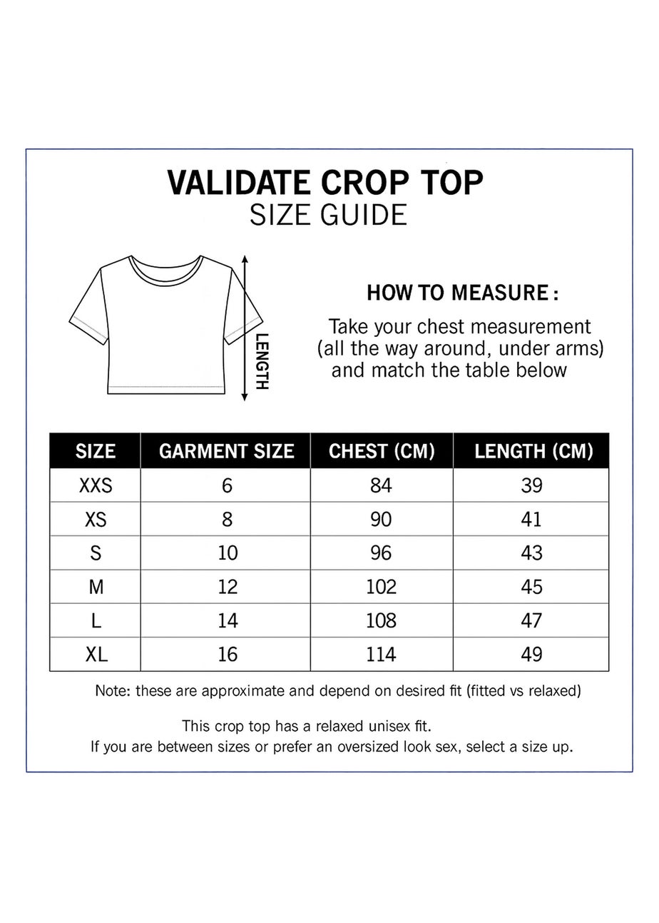 Validate Black Limitless Crop Top