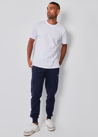 Threadbare Navy 2 Pack Cargo Style Joggers