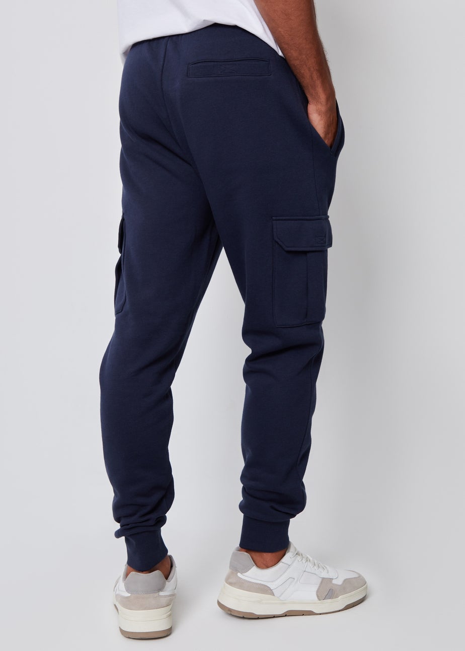 Threadbare Navy 2 Pack Cargo Style Joggers