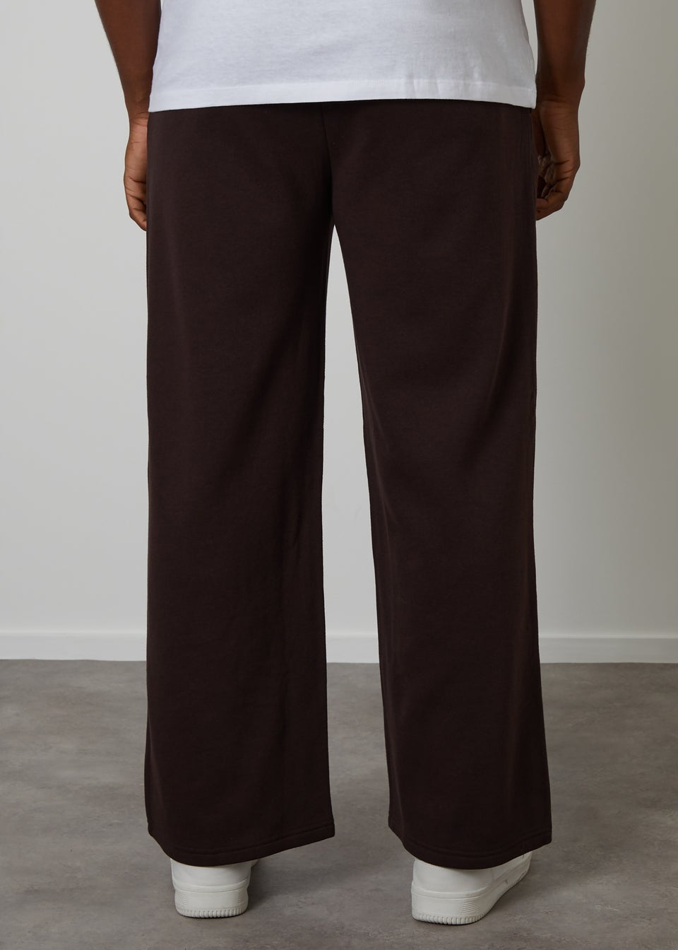 Threadbare Chocolate Wide Leg Joggers