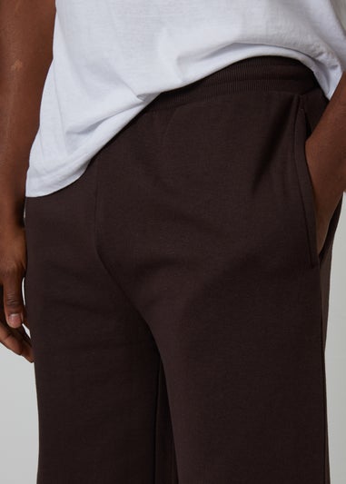 Threadbare Chocolate Wide Leg Joggers