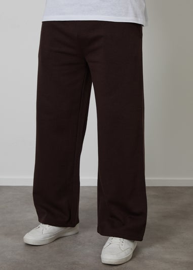 Threadbare Chocolate Wide Leg Joggers