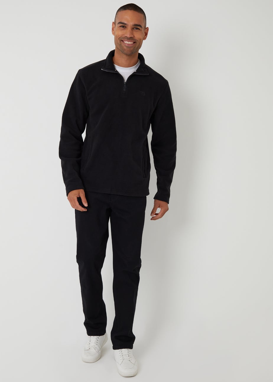 Threadbare 2 Pack Quarter Zip Microfleece Sweatshirts