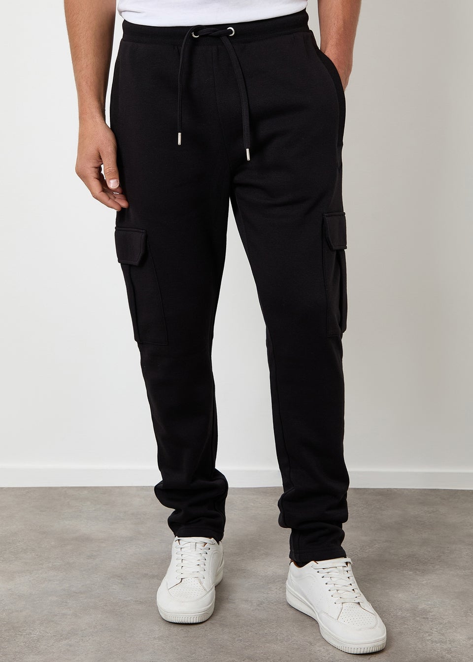 Threadbare Black 2 Pack Cargo Joggers