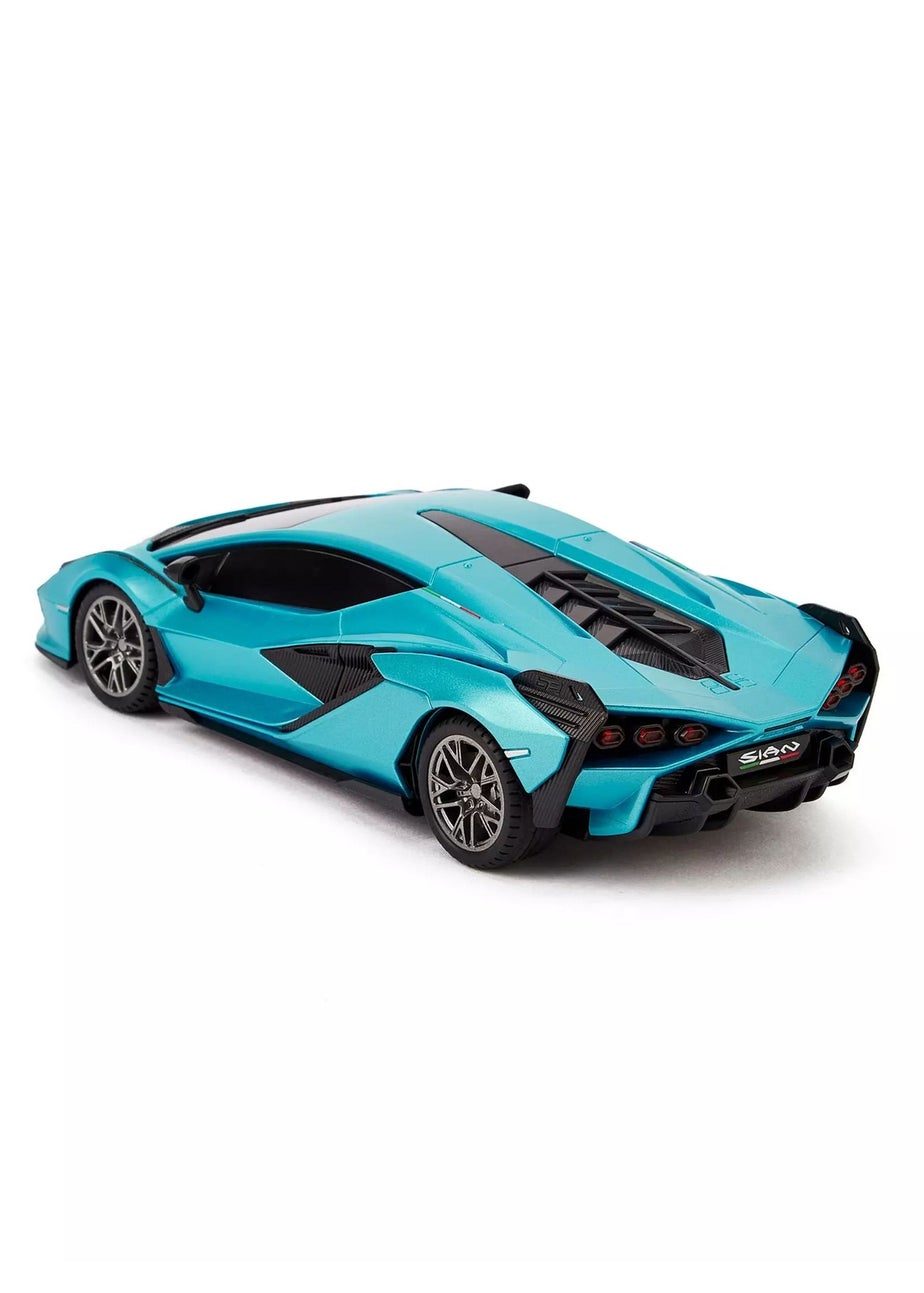 The Gift Scholars 1:24 Blue Lamborghini Sian Remote Control Car