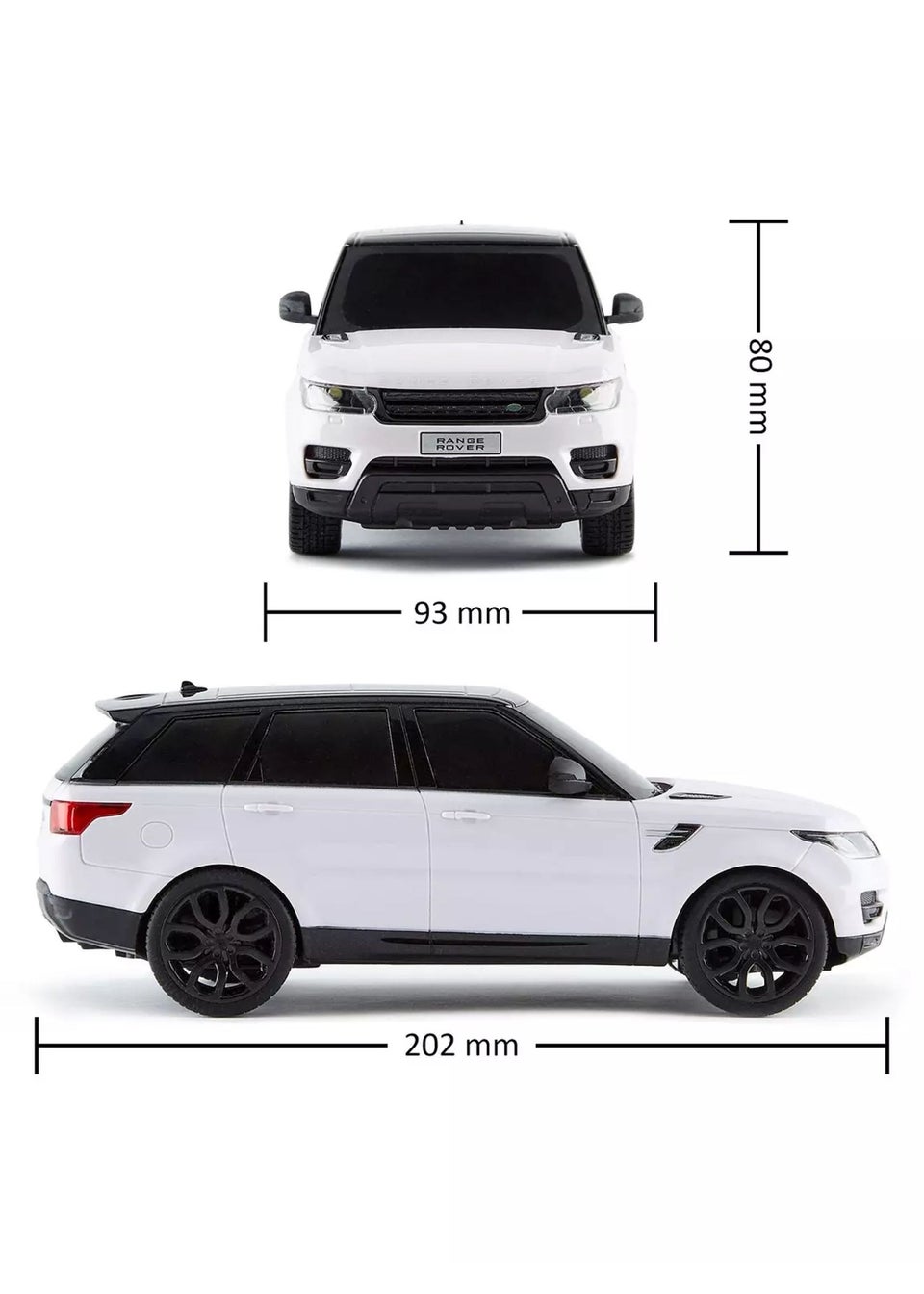 The Gift Scholars 1:24 Range Rover Sport White Remote Control Car