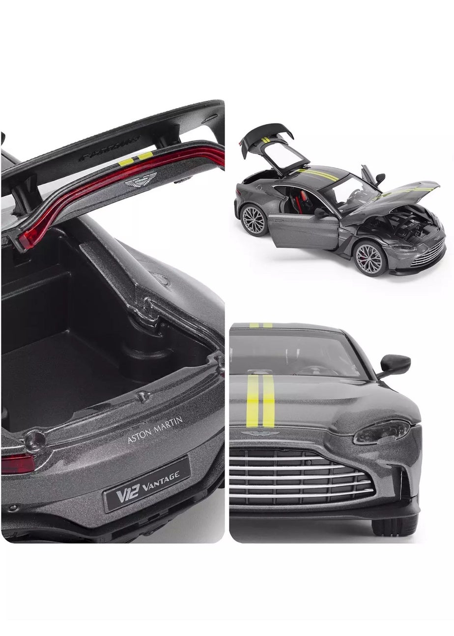 The Gift Scholars Die Cast 1:24 Grey Aston Martin