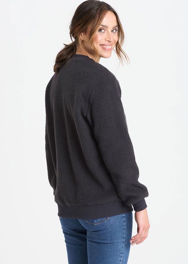 Cotton Traders Steel Cosy Fleece Crew Neck