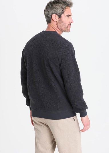Cotton Traders Steel Cosy Fleece Crew Neck