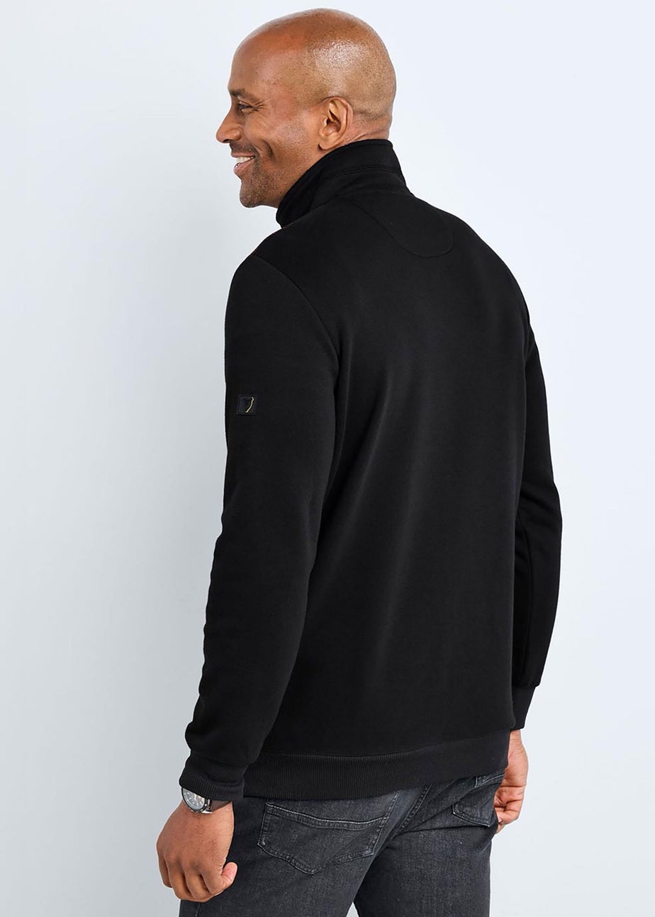 Cotton Traders Charcoal Grey Guinness Panelled Half Zip Top