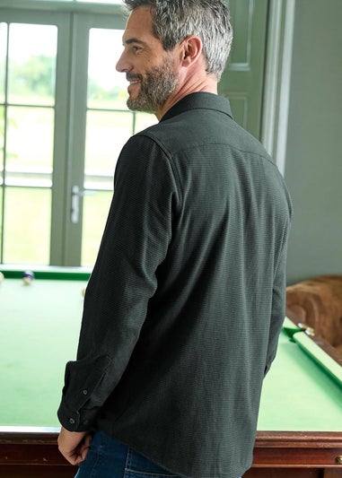 Cotton Traders Dark Green Winter Warm Cotton Shirt