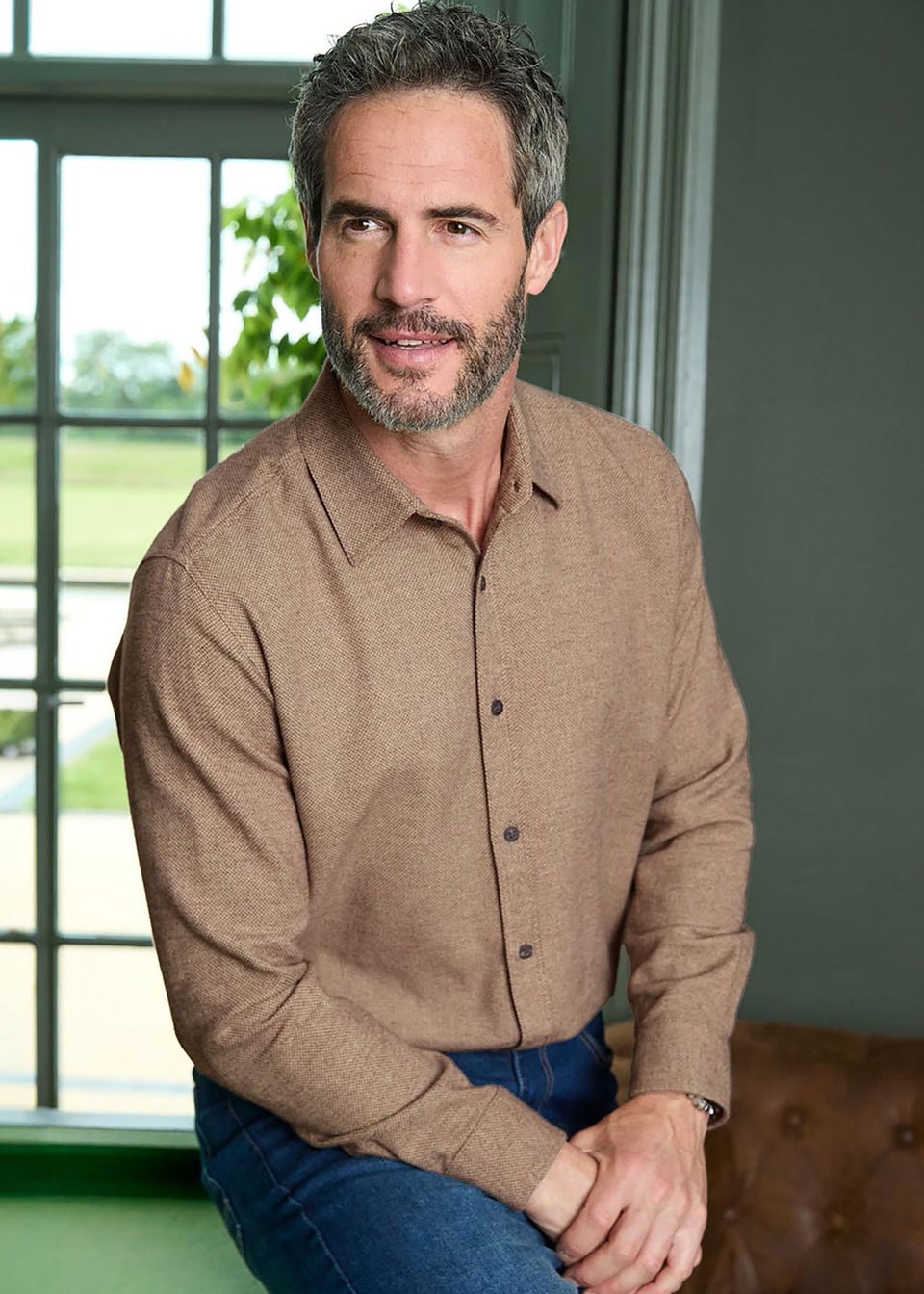 Cotton Traders Linen Winter Warm Cotton Shirt