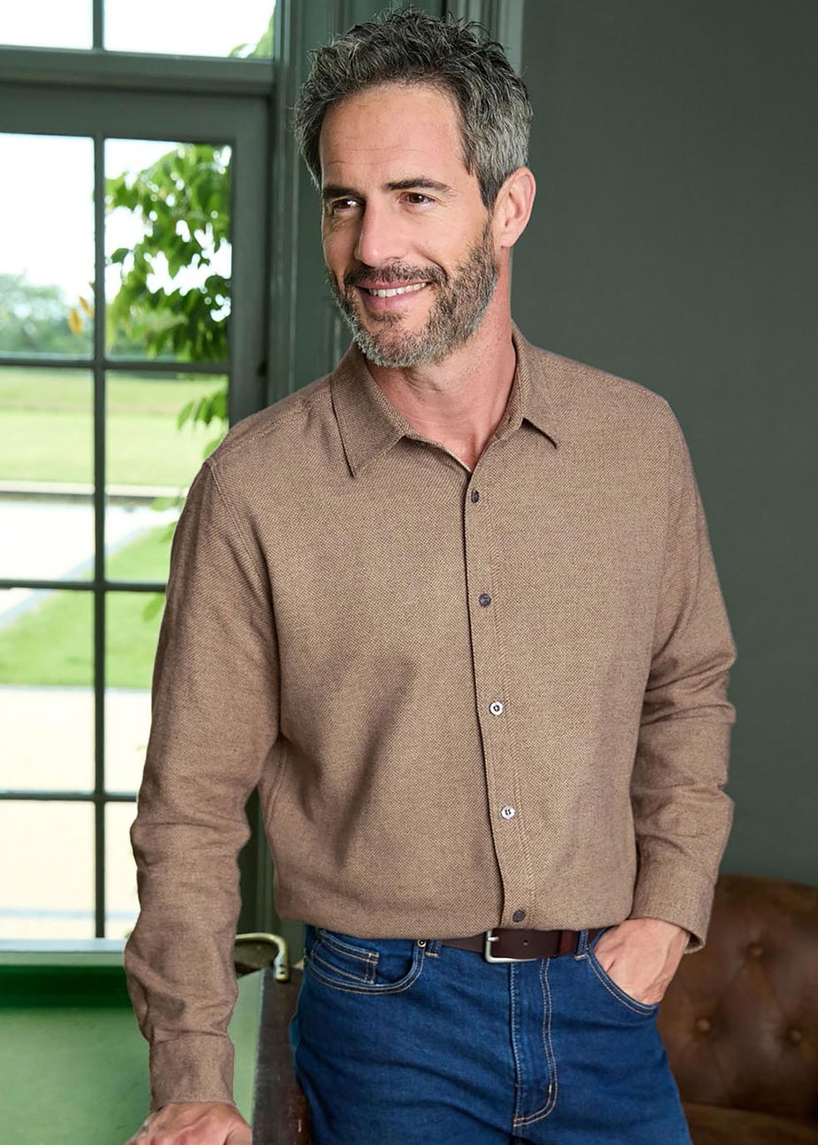 Cotton Traders Linen Winter Warm Cotton Shirt