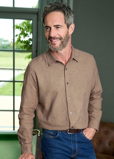 Cotton Traders Linen Winter Warm Cotton Shirt