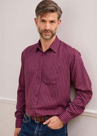 Cotton Traders Ruby Luxury Long Sleeve Soft Touch Yarn Dyed Shirt