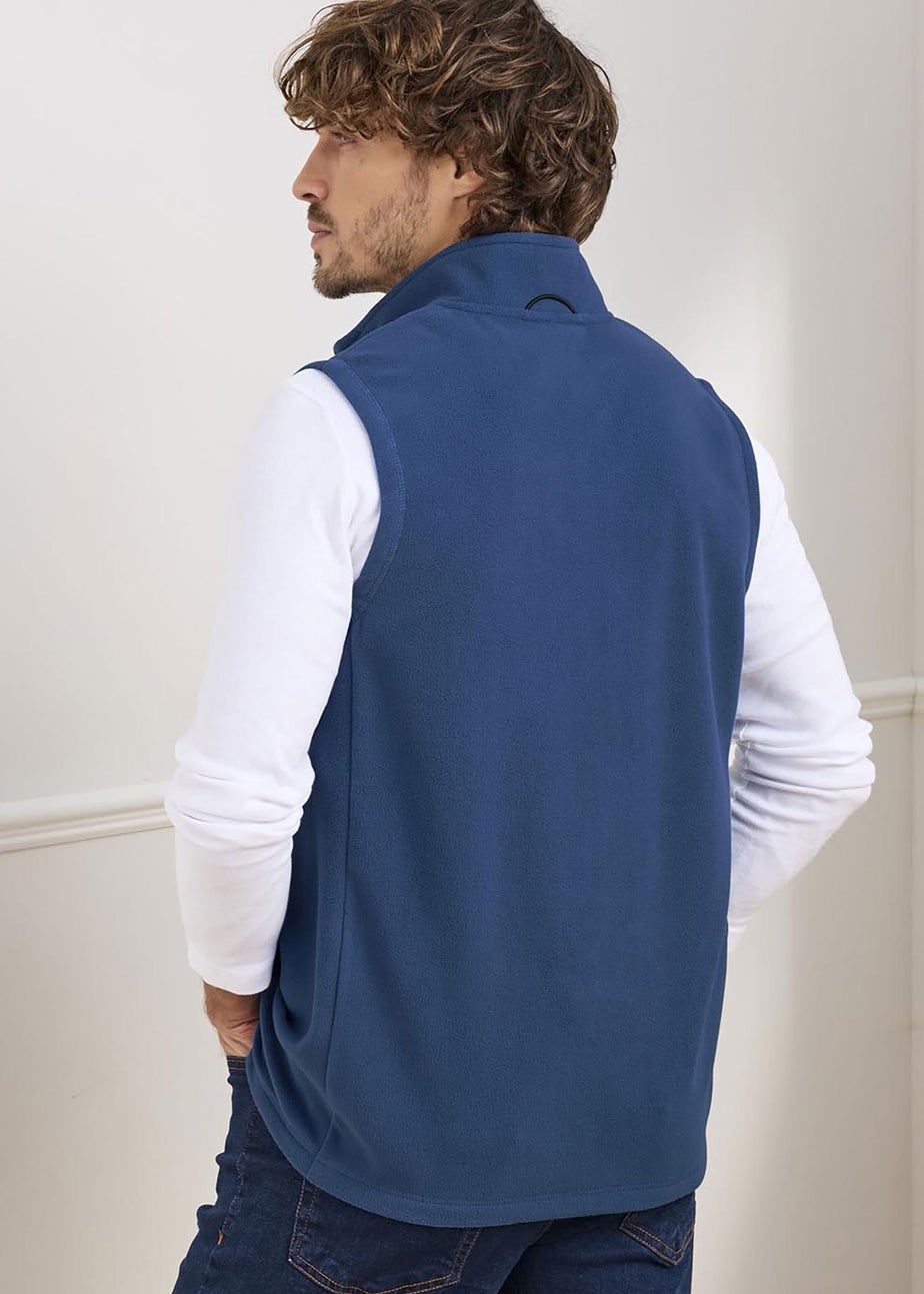 Cotton Traders Pale Blue Recycled Microfleece Gilet
