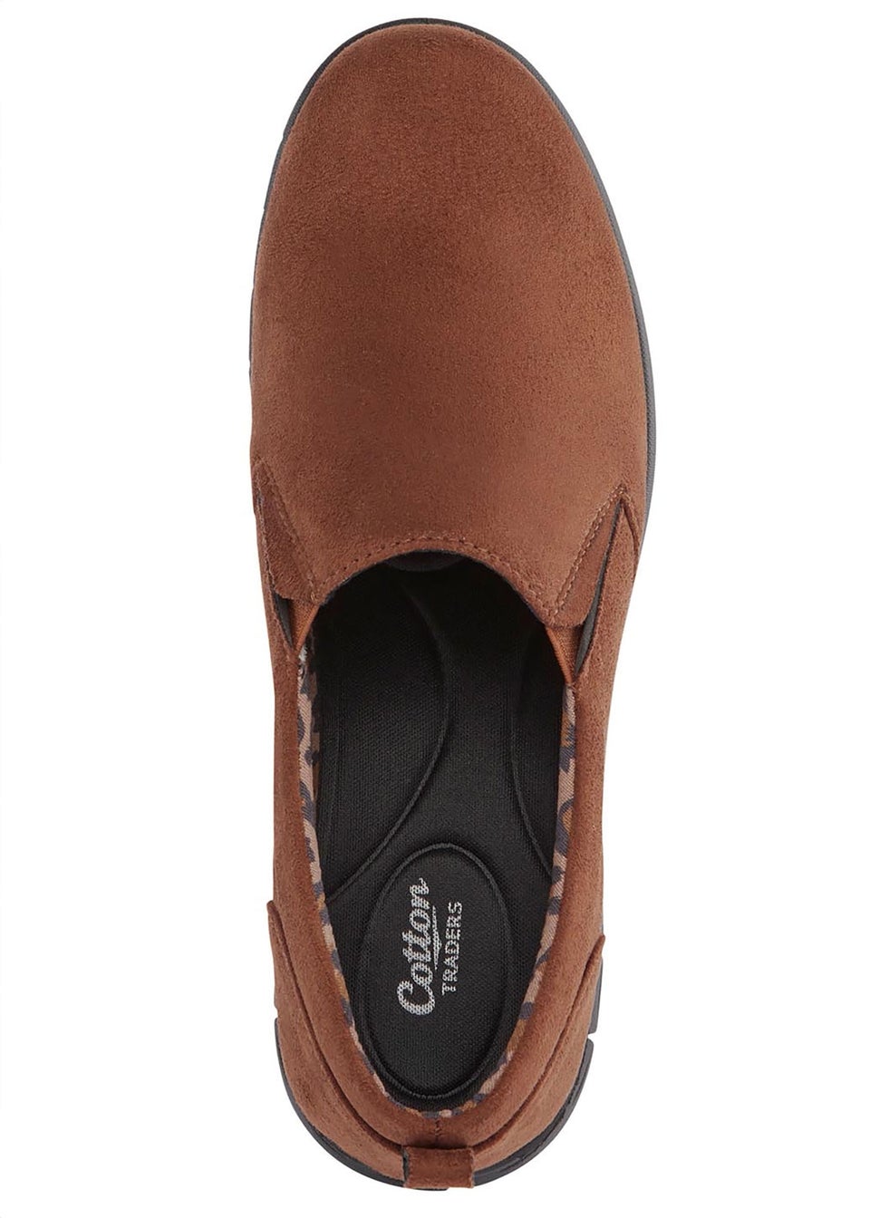Cotton Traders Chocolate Slip On Shoes