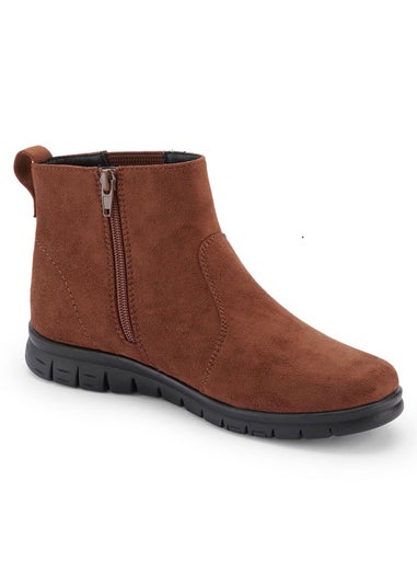 Cotton Traders Chocolate Ankle Boots