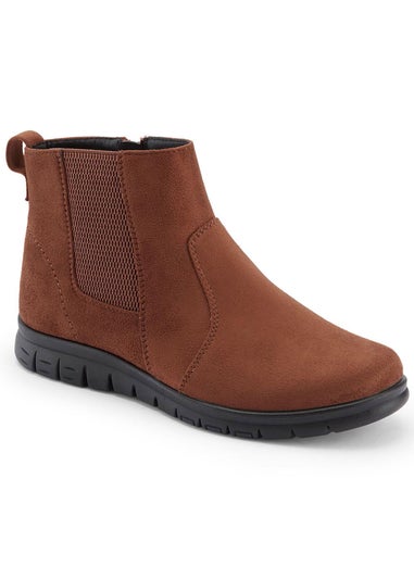 Cotton Traders Chocolate Ankle Boots