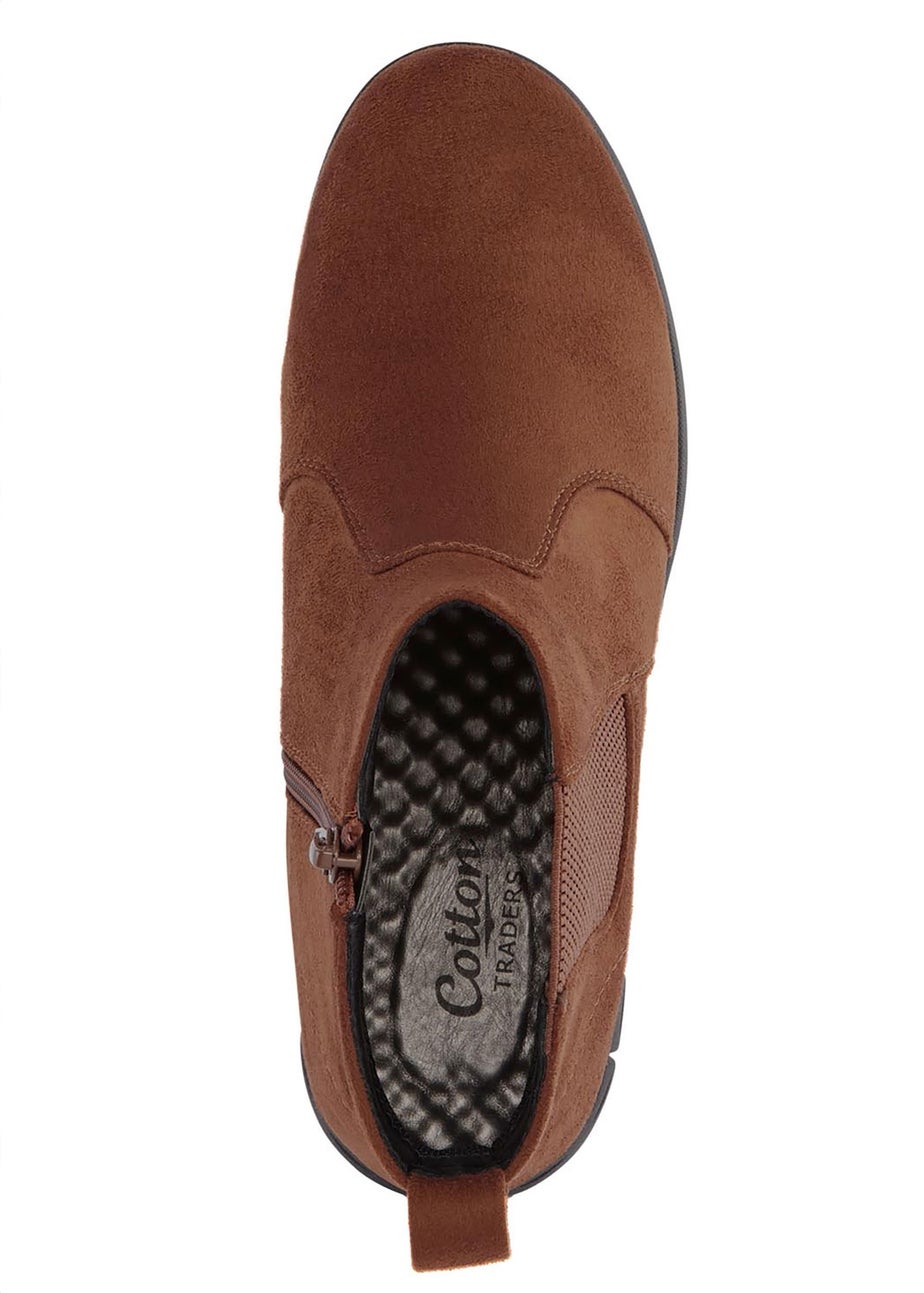 Cotton Traders Chocolate Ankle Boots