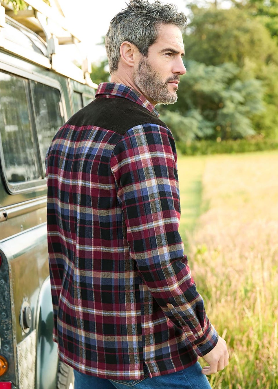 Cotton Traders Black Fleece Lined Shirt