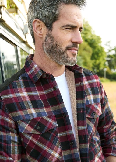 Cotton Traders Black Fleece Lined Shirt