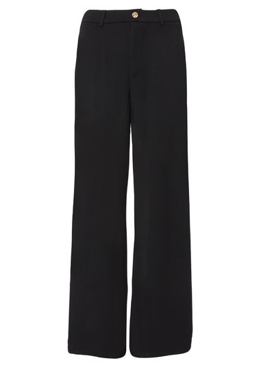 Quiz Black High Waisted Trousers